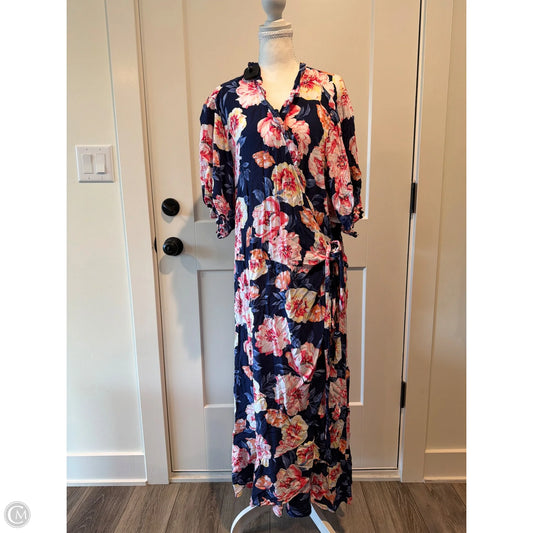 Dress Casual Midi By Old Navy In Blue, Size: 4x