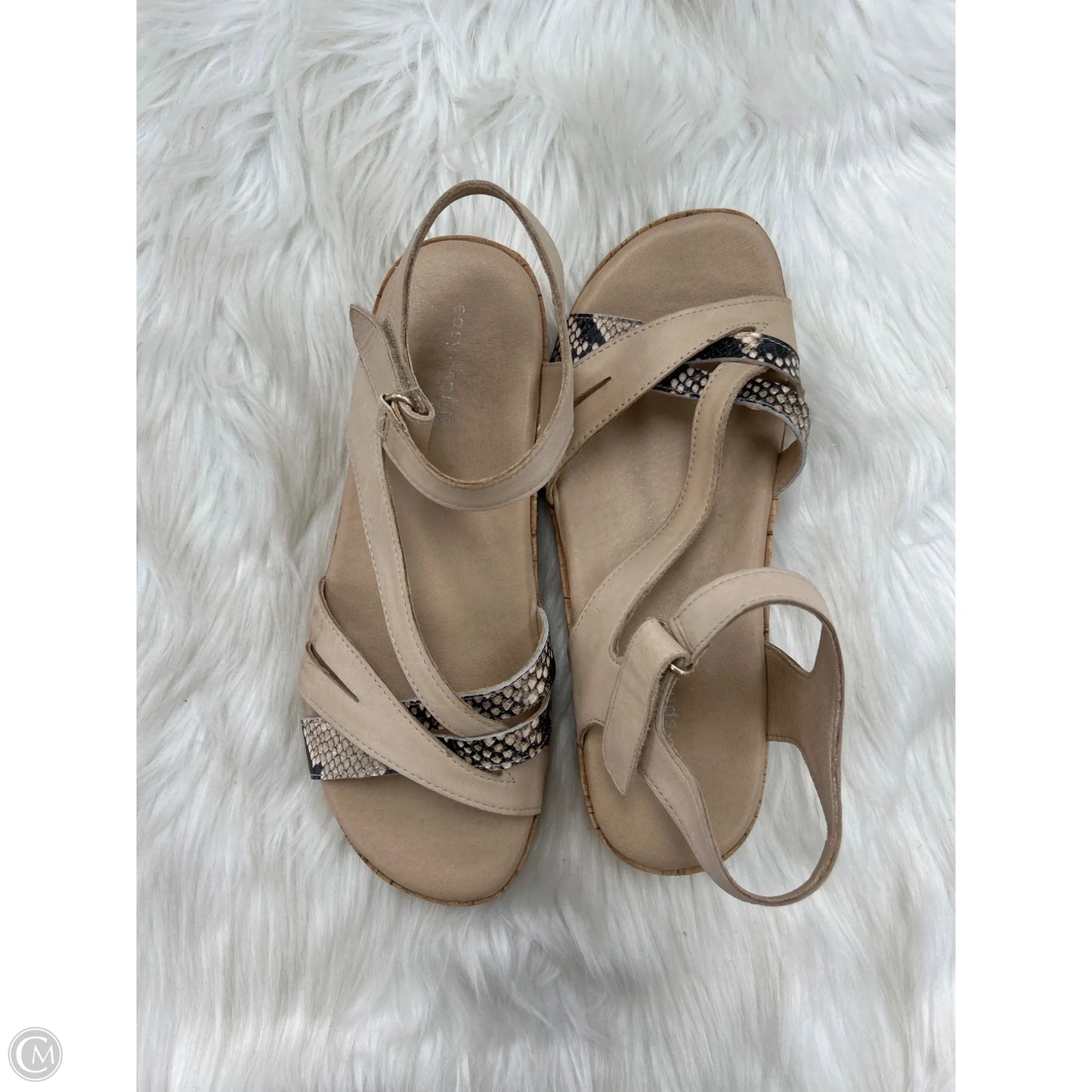 Sandals Flats By Easy Spirit In Tan, Size: 7.5