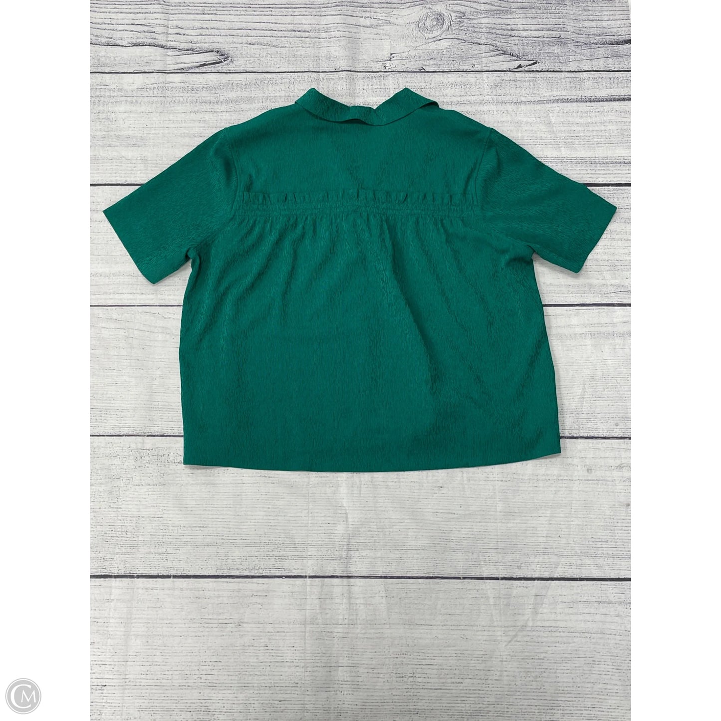 Top Short Sleeve By Athleta In Green, Size: M