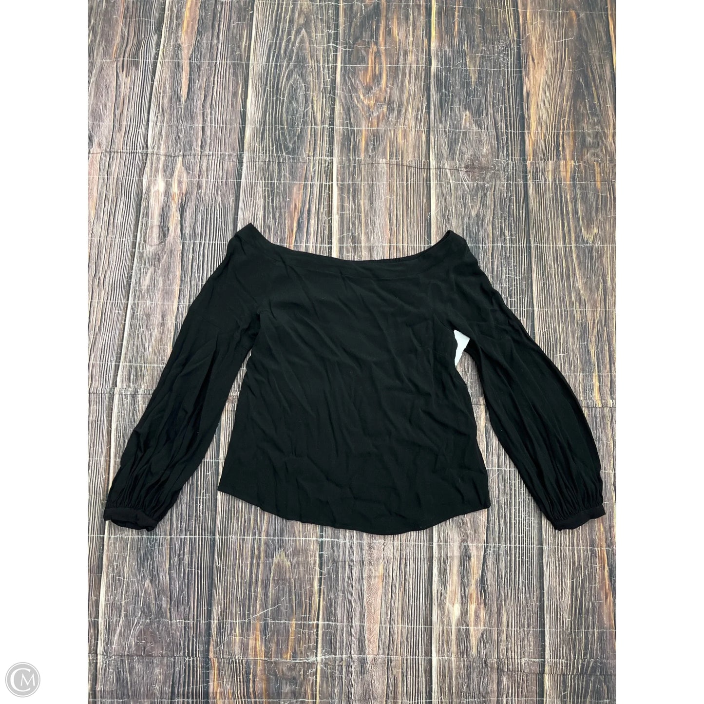 Top Long Sleeve By Maeve In Black, Size: 12