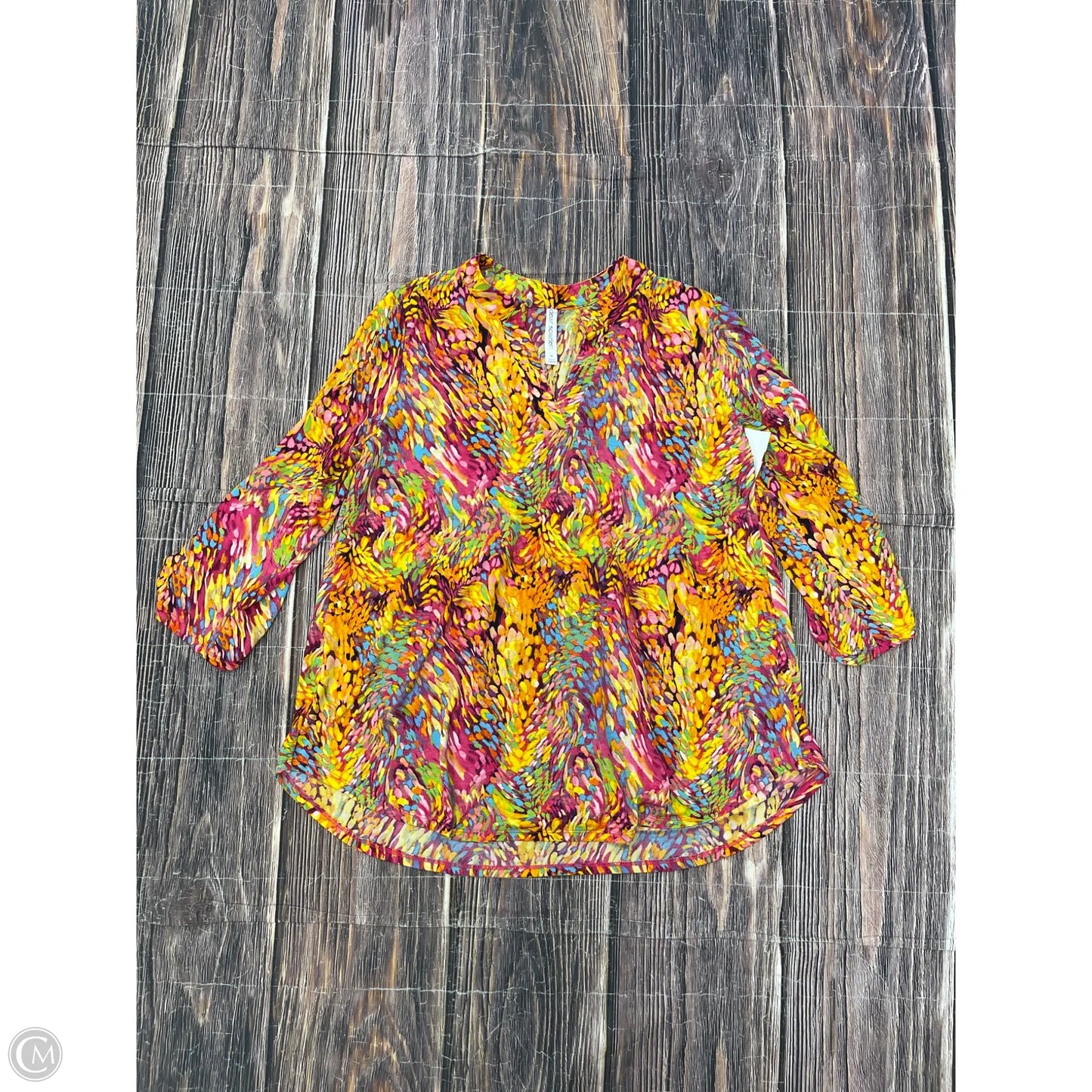 Top Long Sleeve By Dear Scarlett In Yellow, Size: M