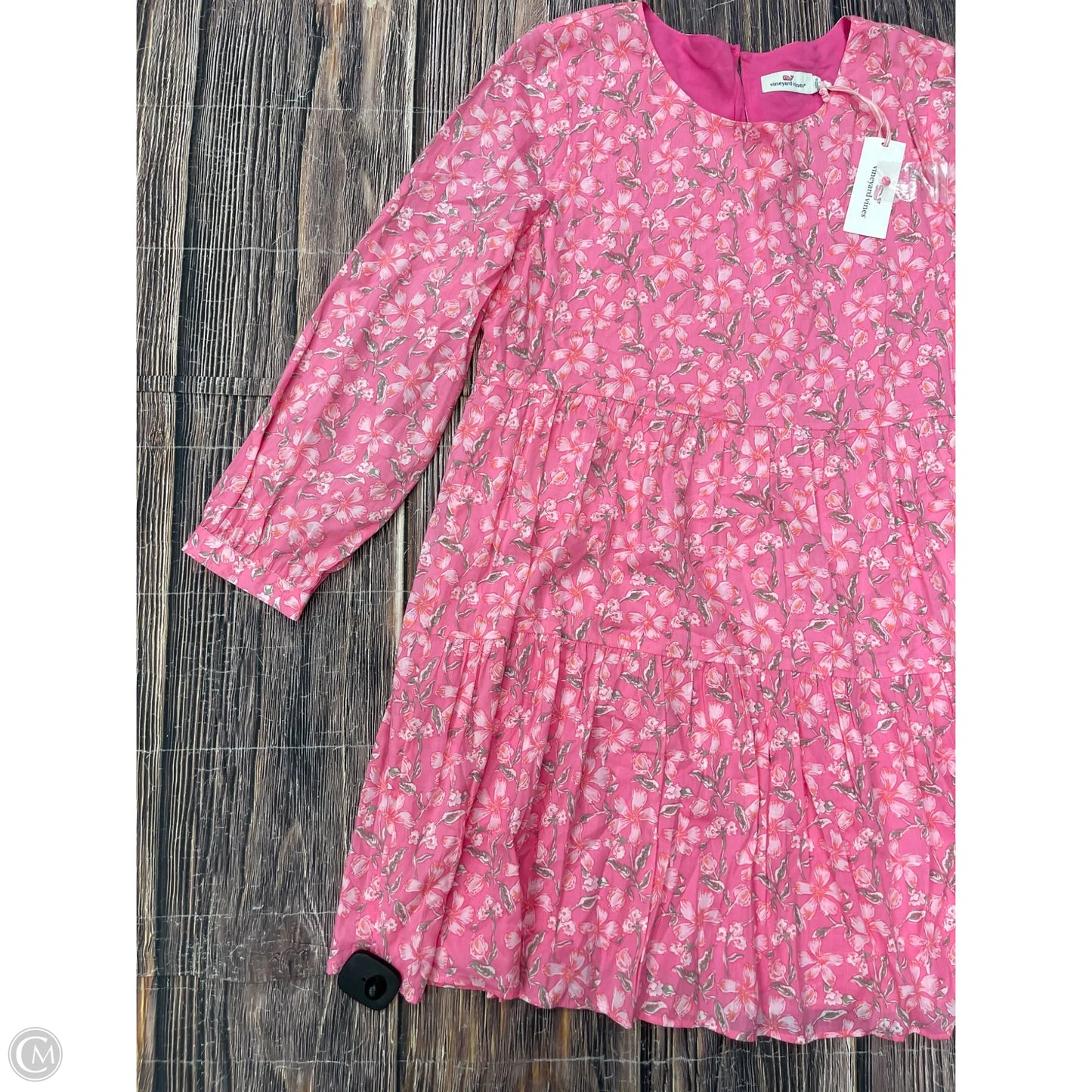 Dress Casual Short By Vineyard Vines In Pink, Size: L