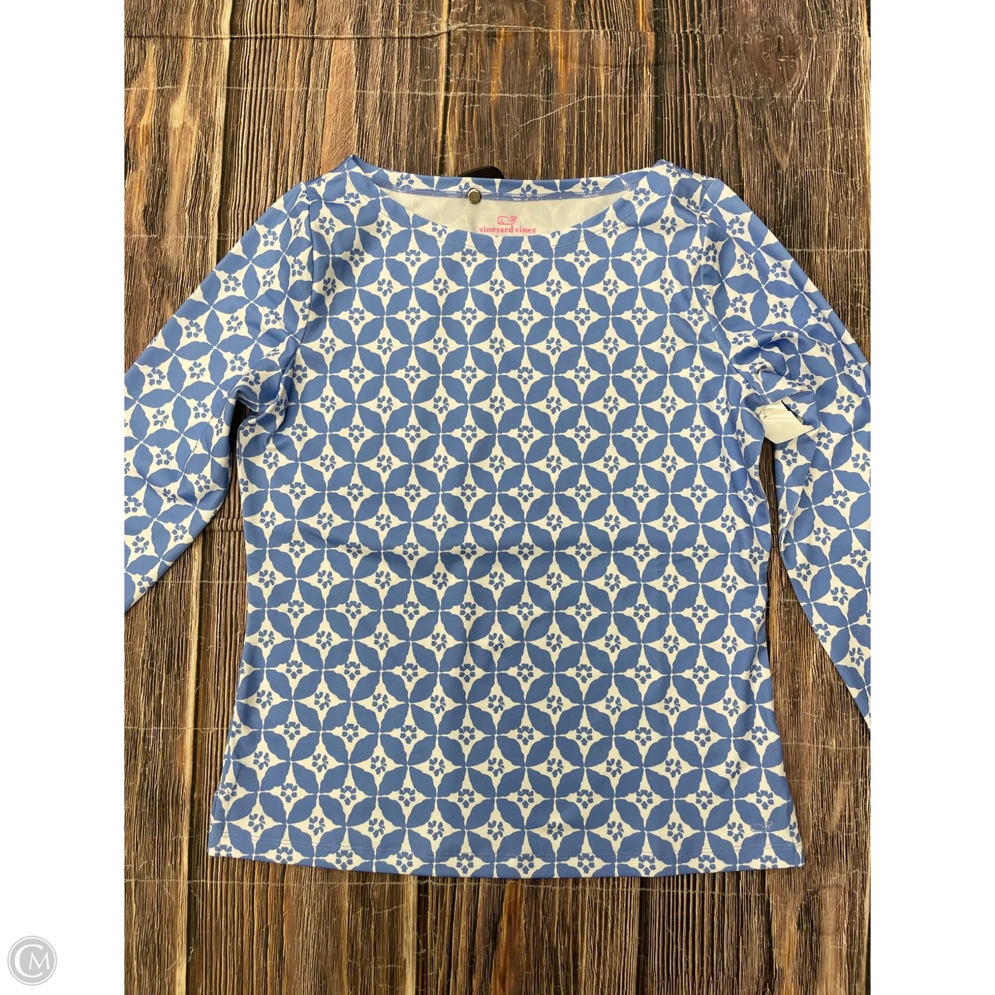 Top Long Sleeve By Vineyard Vines In Blue, Size: M