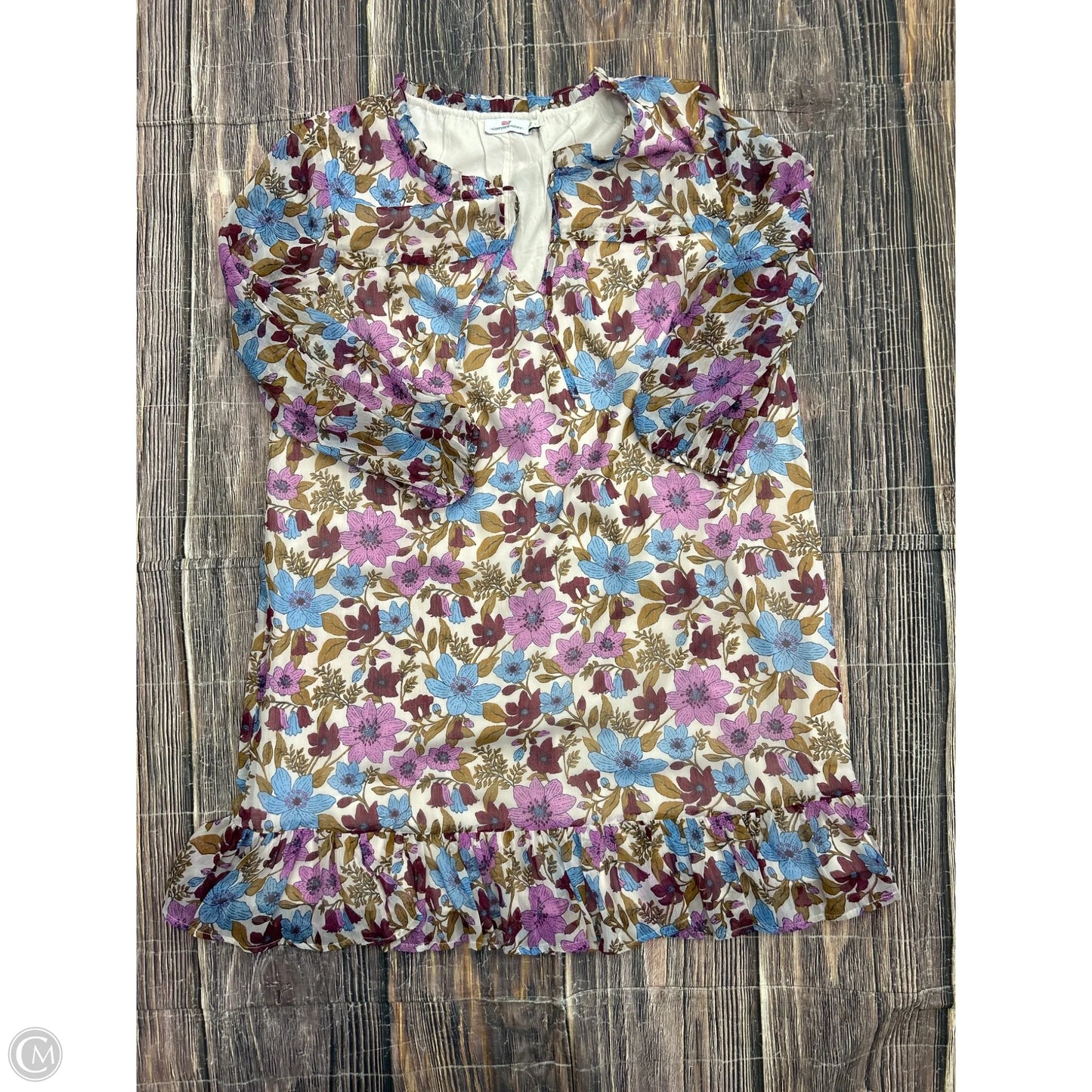 Dress Casual Short By Vineyard Vines In Purple, Size: L