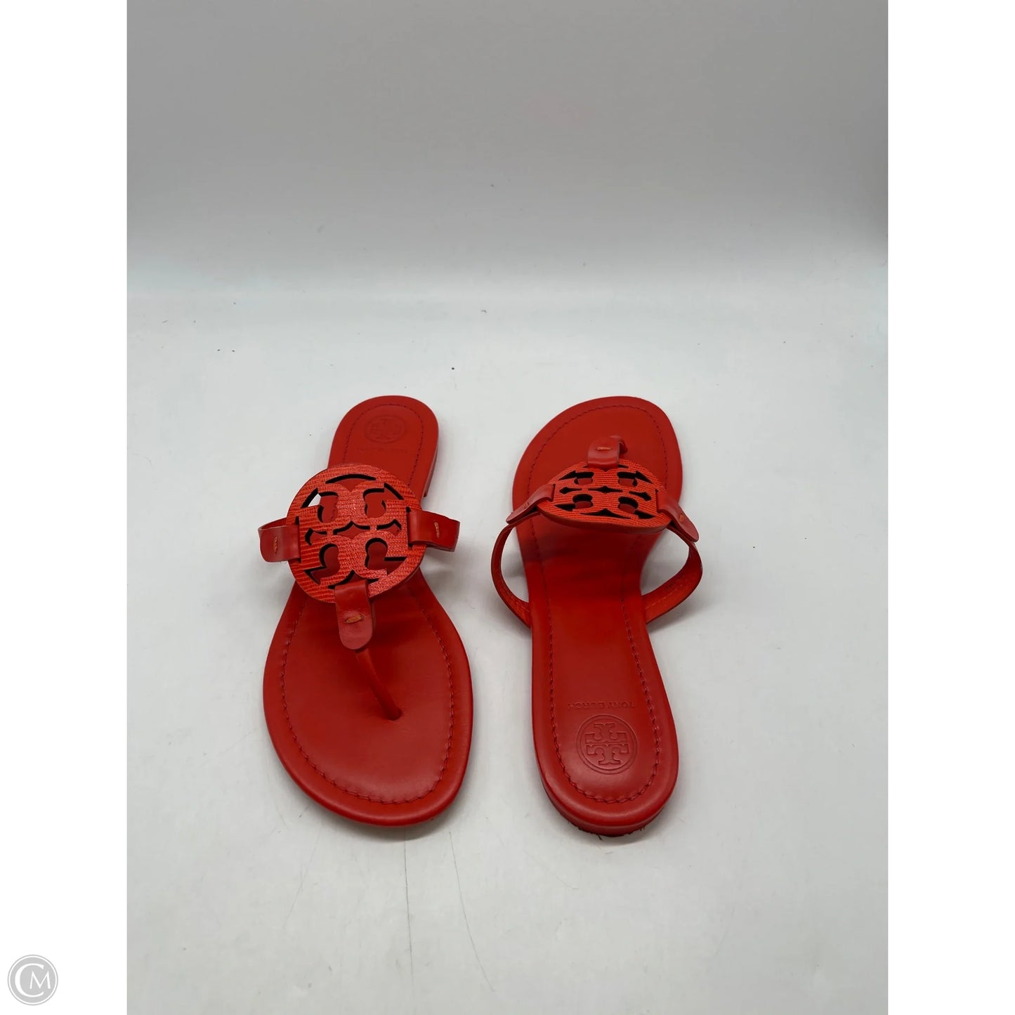 Sandals Designer By Tory Burch In Orange, Size: 8