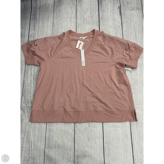 Top Short Sleeve By Jane And Delancey In Pink, Size: 2x