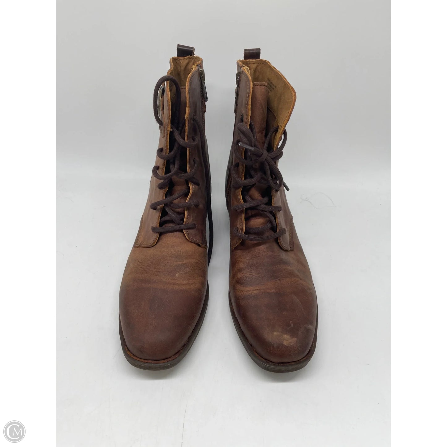 Boots Ankle Flats By Born In Brown, Size: 9.5