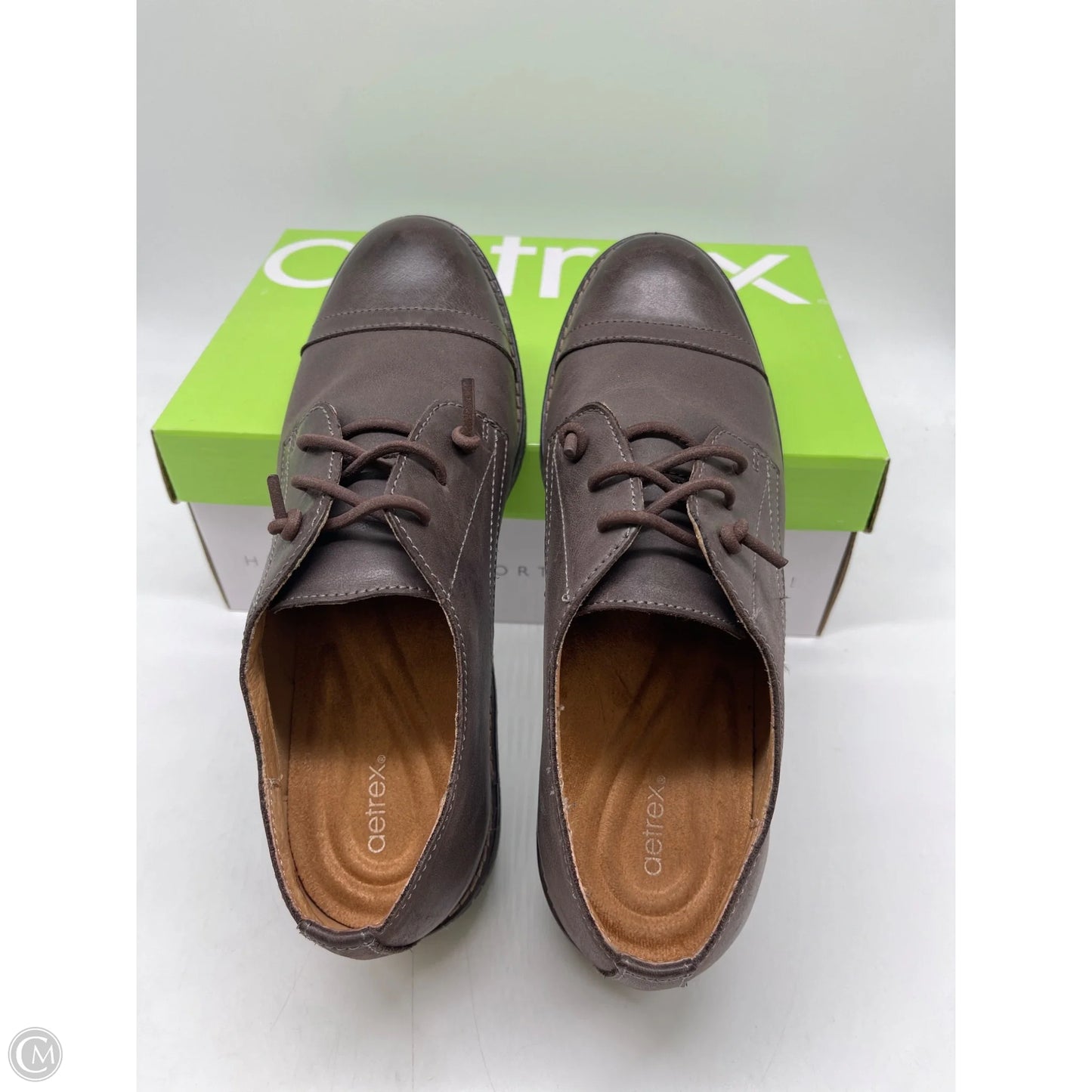 Shoes Flats By Aetrex In Brown, Size: 7