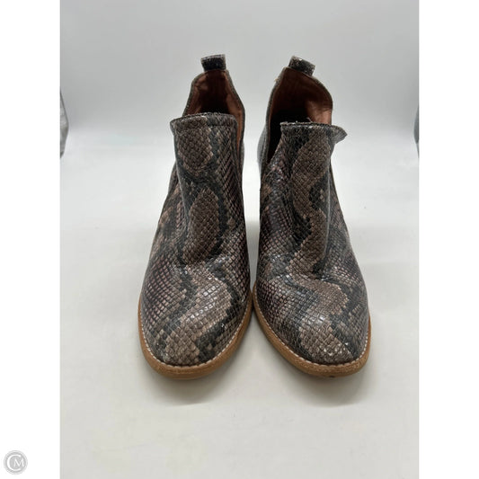 Boots Ankle Heels By Jeffrey Campbell In Snakeskin Print, Size: 8.5