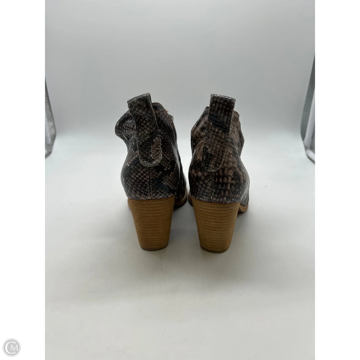 Boots Ankle Heels By Jeffrey Campbell In Snakeskin Print, Size: 8.5