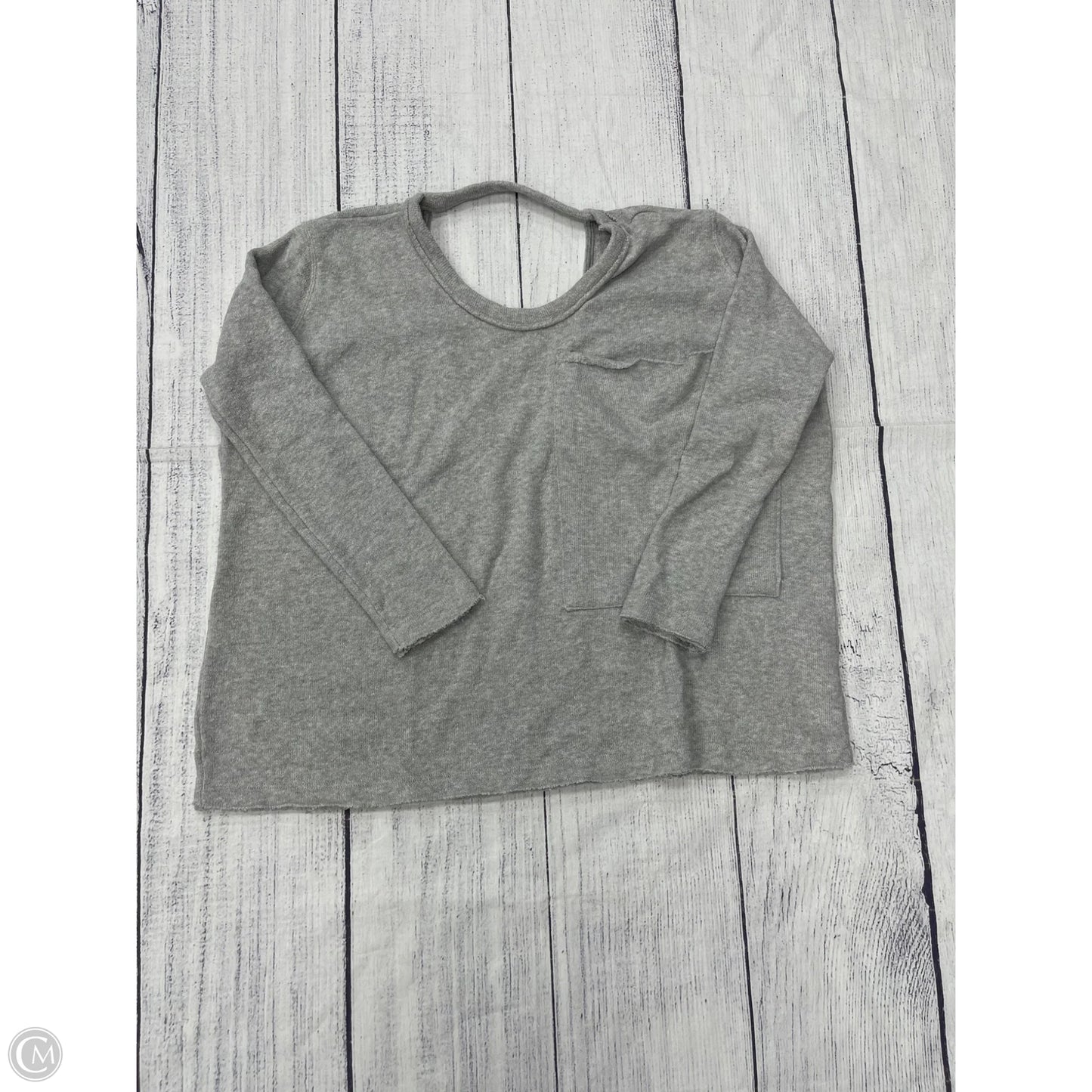 Sweatshirt Crewneck By Free People In Grey, Size: Xs