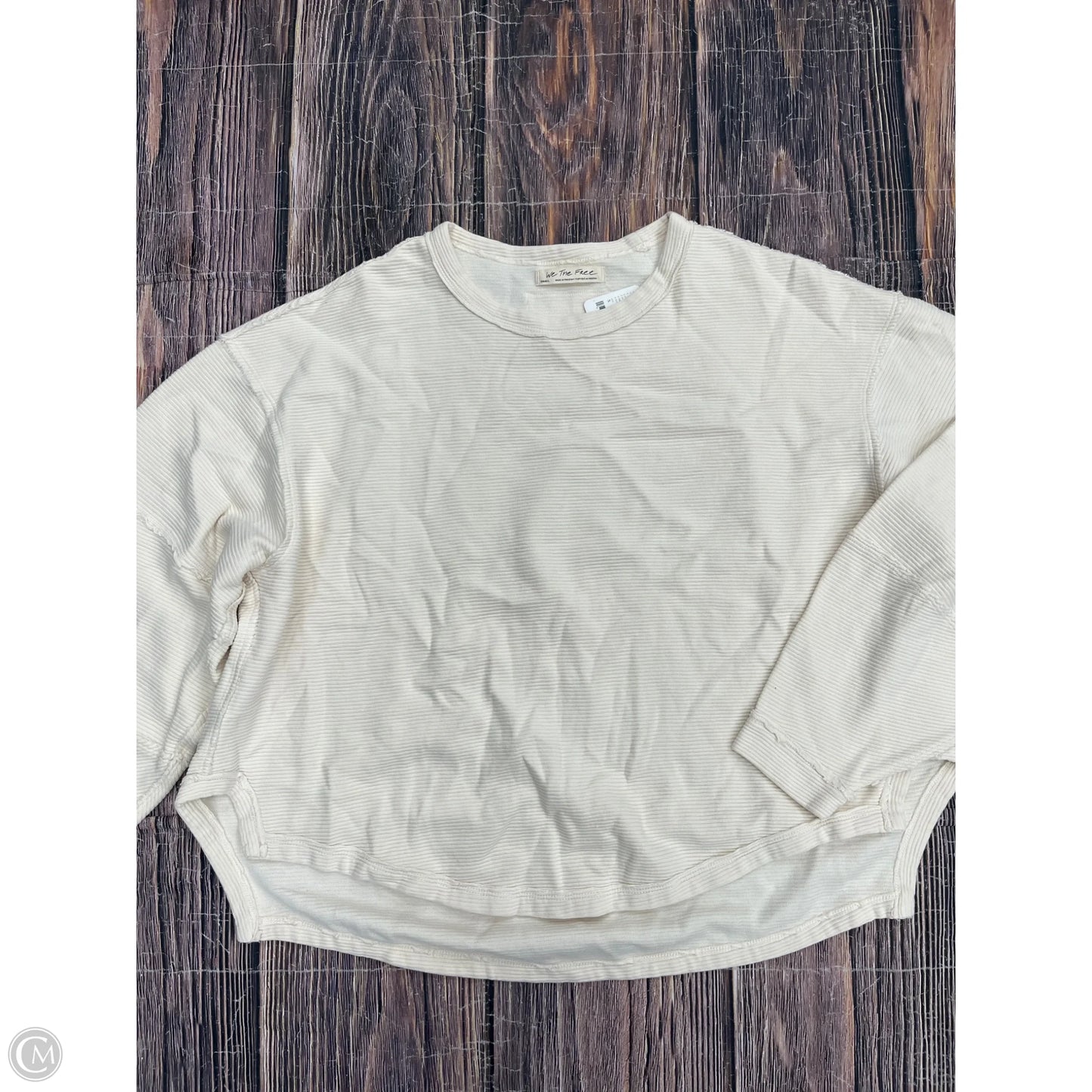Top Long Sleeve By We The Free In Cream, Size: S