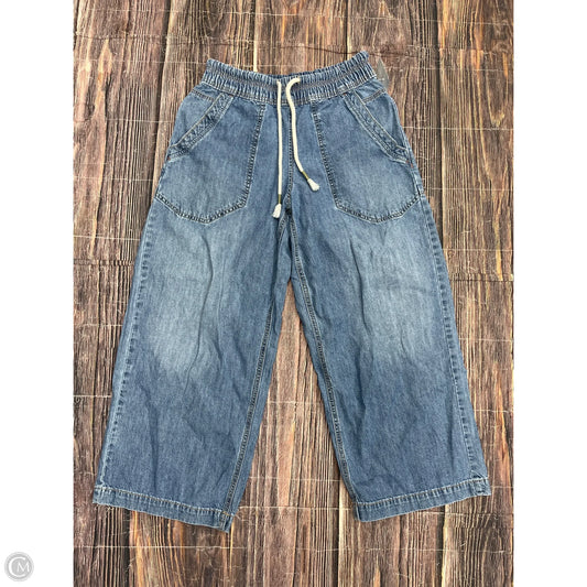 Jeans Wide Leg By We The Free In Blue Denim, Size: Xs