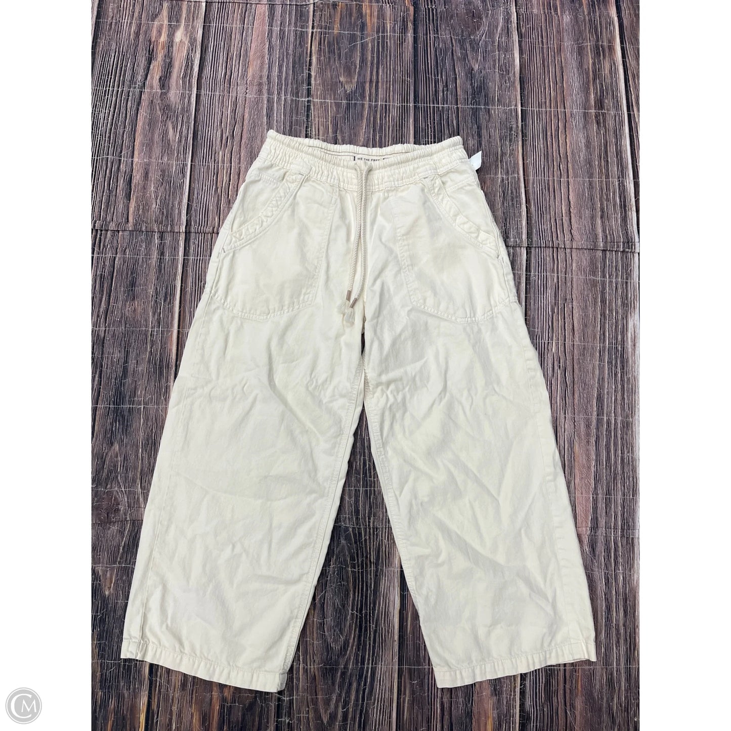 Pants Wide Leg By We The Free In Cream, Size: Xs