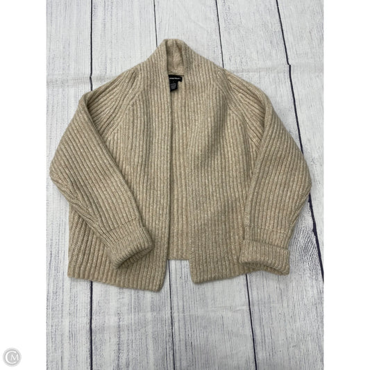 Sweater Cardigan By Fifteen Twenty In Tan, Size: M