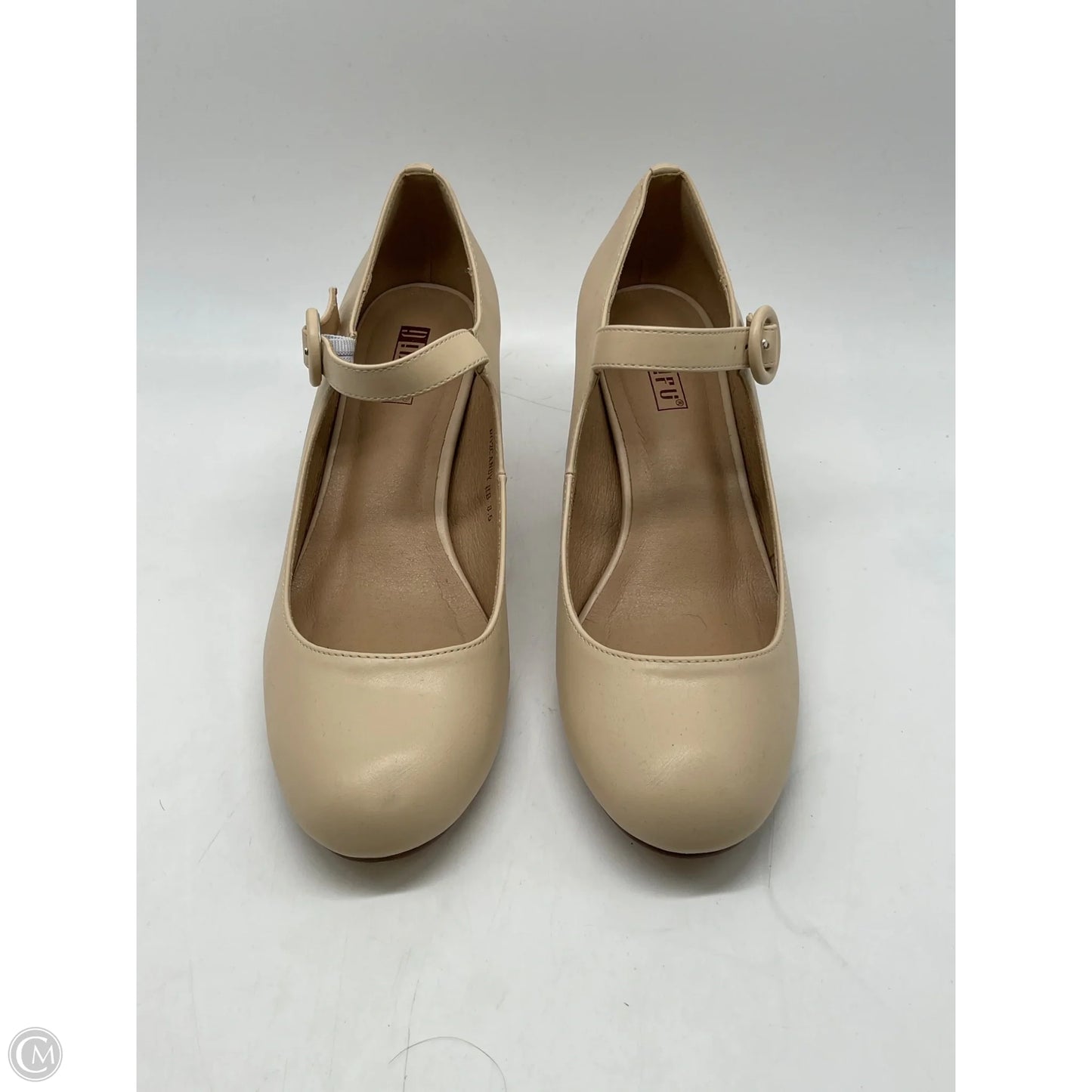 Shoes Heels Block By Clothes Mentor In Tan, Size: 8.5