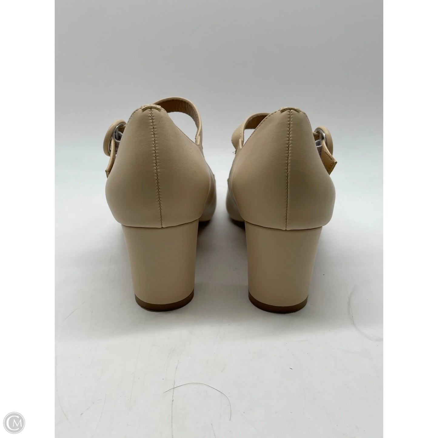 Shoes Heels Block By Clothes Mentor In Tan, Size: 8.5