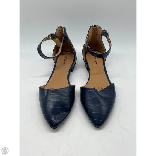 Shoes Flats By Comfortview In Blue, Size: 8.5