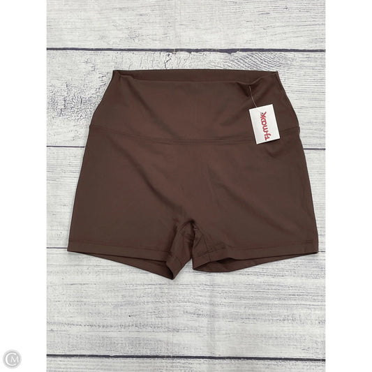 Athletic Shorts By Yogalicious In Brown, Size: Xl