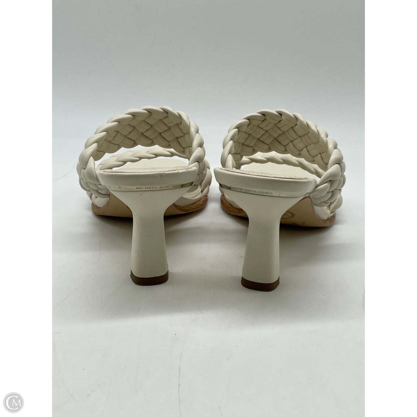 Sandals Heels Kitten By Michael By Michael Kors In White, Size: 7