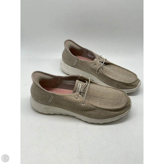 Shoes Flats By Skechers In Gold, Size: 11