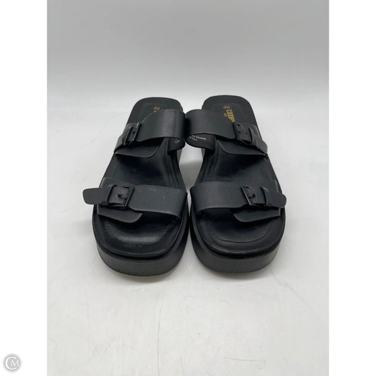 Sandals Flats By Cushionaire In Black, Size: 8