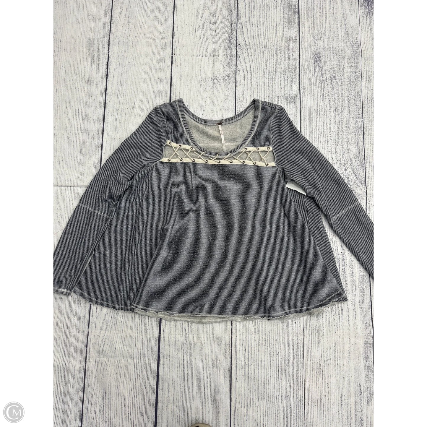 Top Long Sleeve By Free People In Blue, Size: S