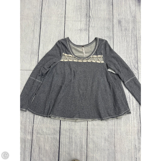 Top Long Sleeve By Free People In Blue, Size: S