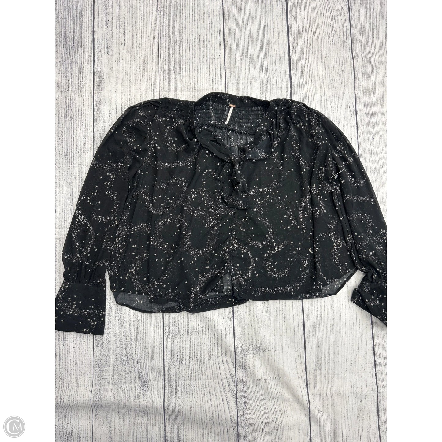 Top Long Sleeve By Free People In Black, Size: M