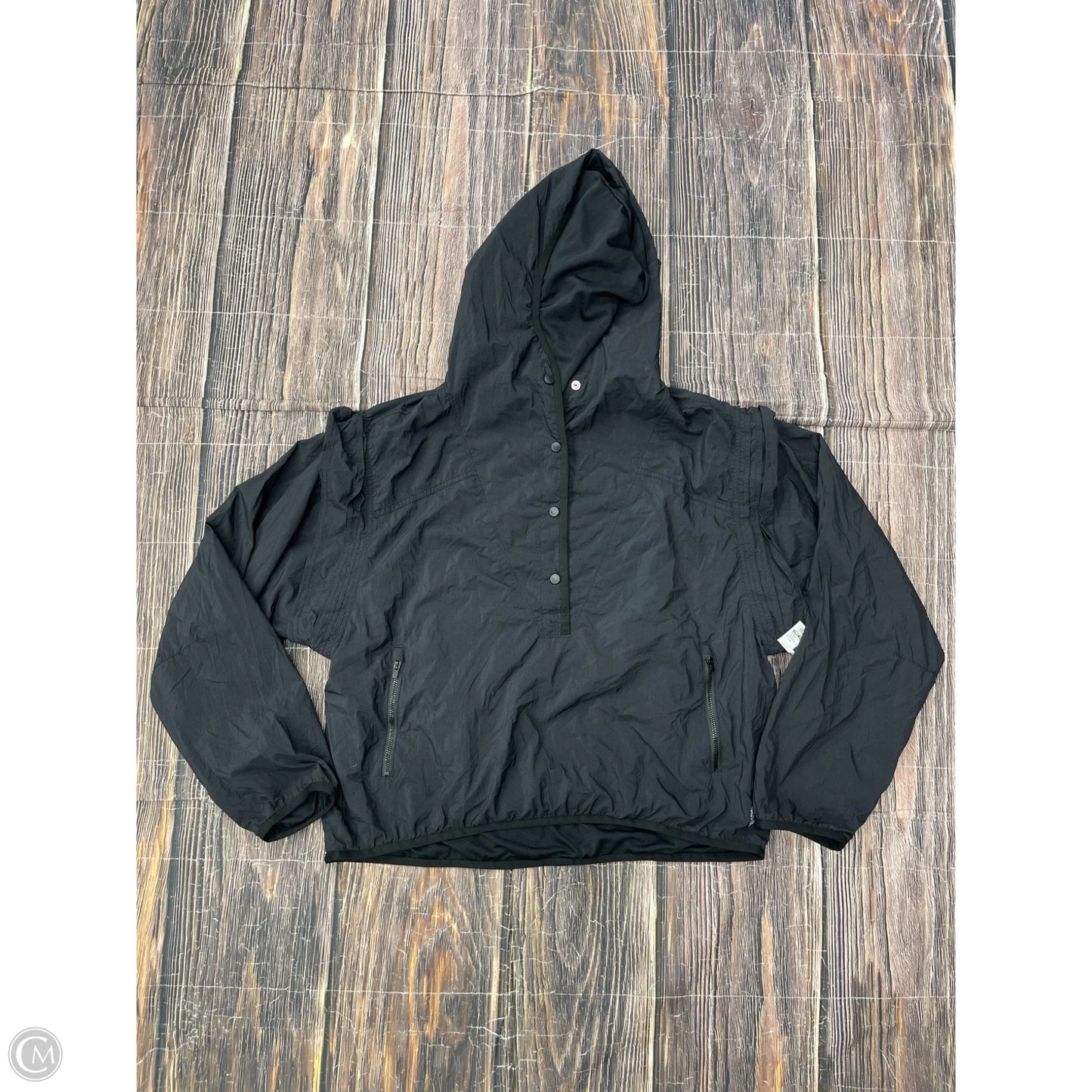 Athletic Jacket By Free People In Black, Size: M
