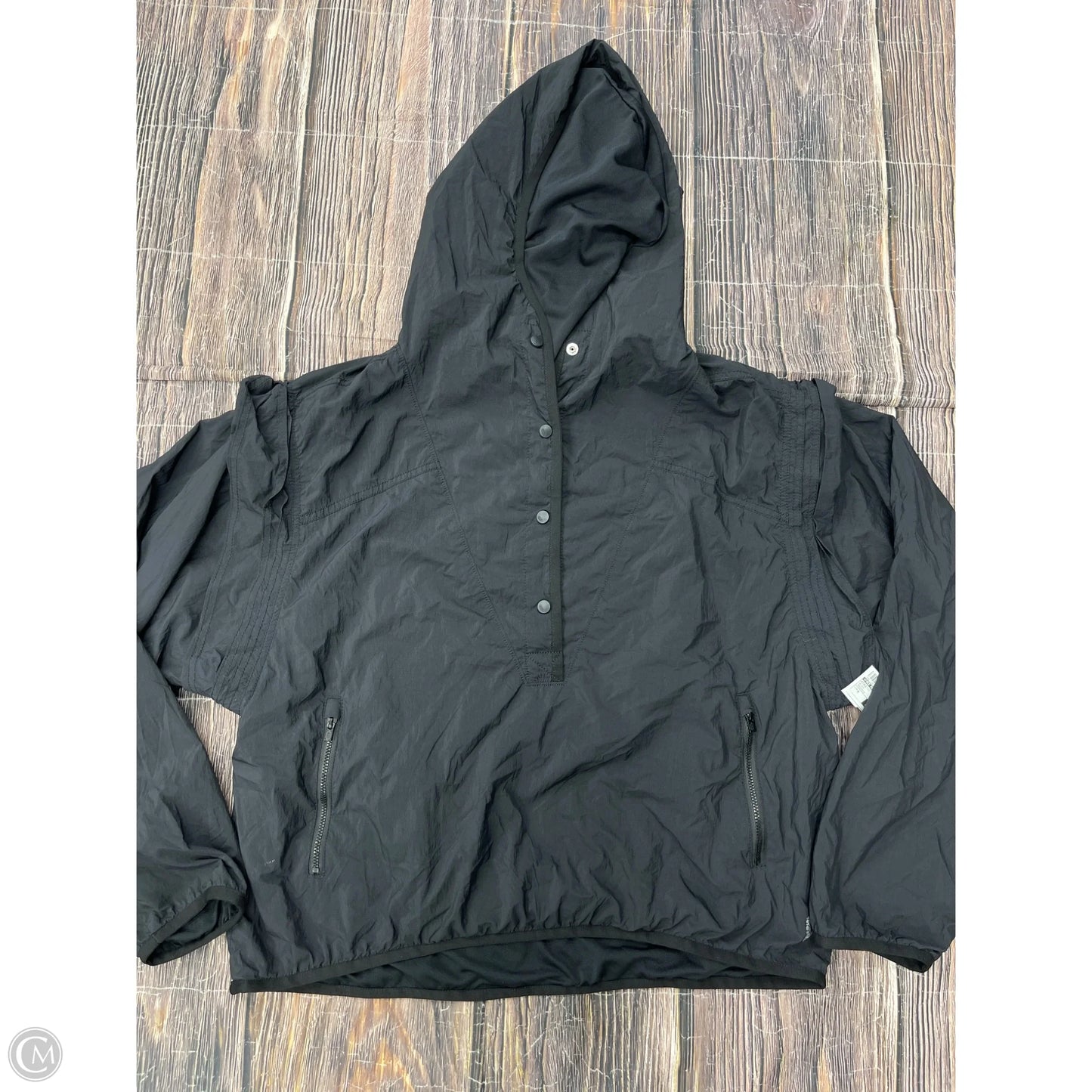 Athletic Jacket By Free People In Black, Size: M