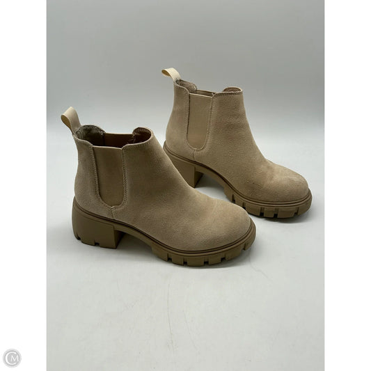 Boots Ankle Heels By Steve Madden In Cream, Size: 6.5