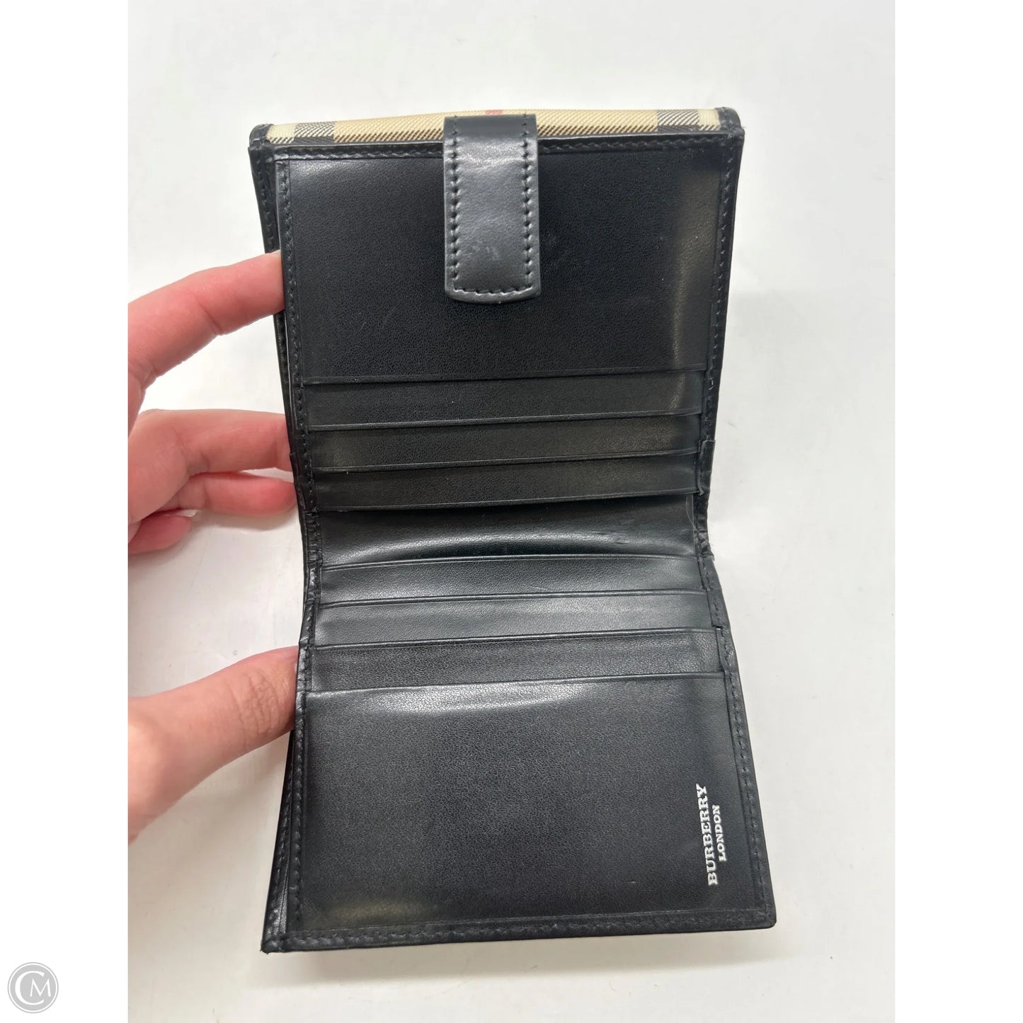 Wallet Luxury Designer By Burberry, Size: Medium