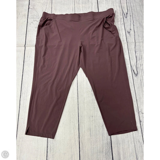 Athletic Pants By Eddie Bauer In Purple, Size: 3x
