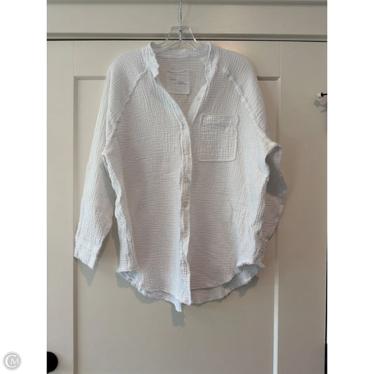 Top Long Sleeve By Aerie In White, Size: Xs