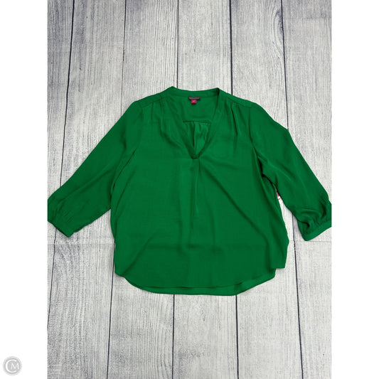 Top Long Sleeve By Vince Camuto In Green, Size: L