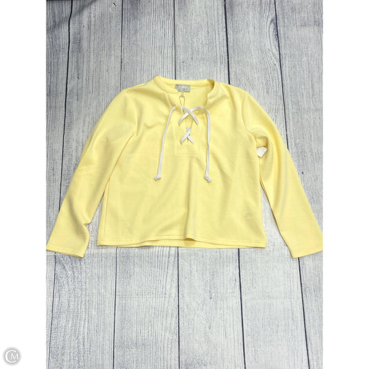 Top Long Sleeve By Cupio In Yellow, Size: L