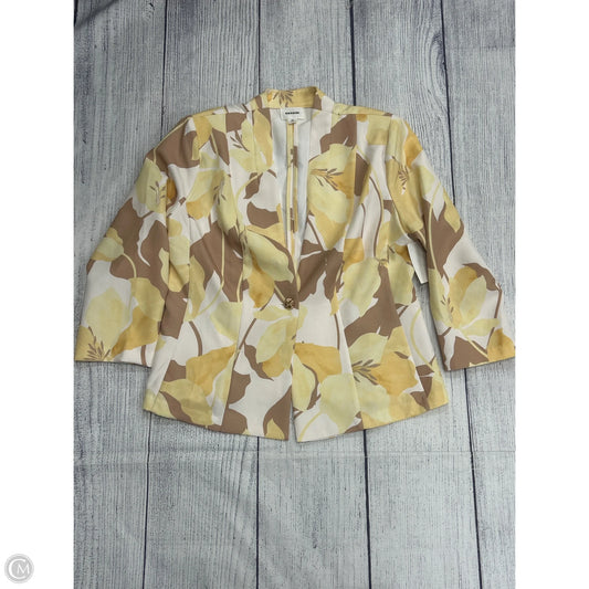 Blazer By Clothes Mentor In Yellow, Size: M