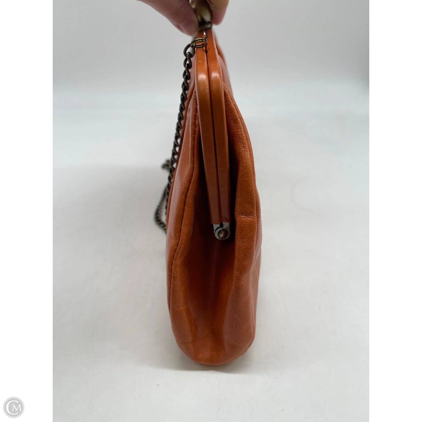 Handbag Leather By Hobo Intl, Size: Medium