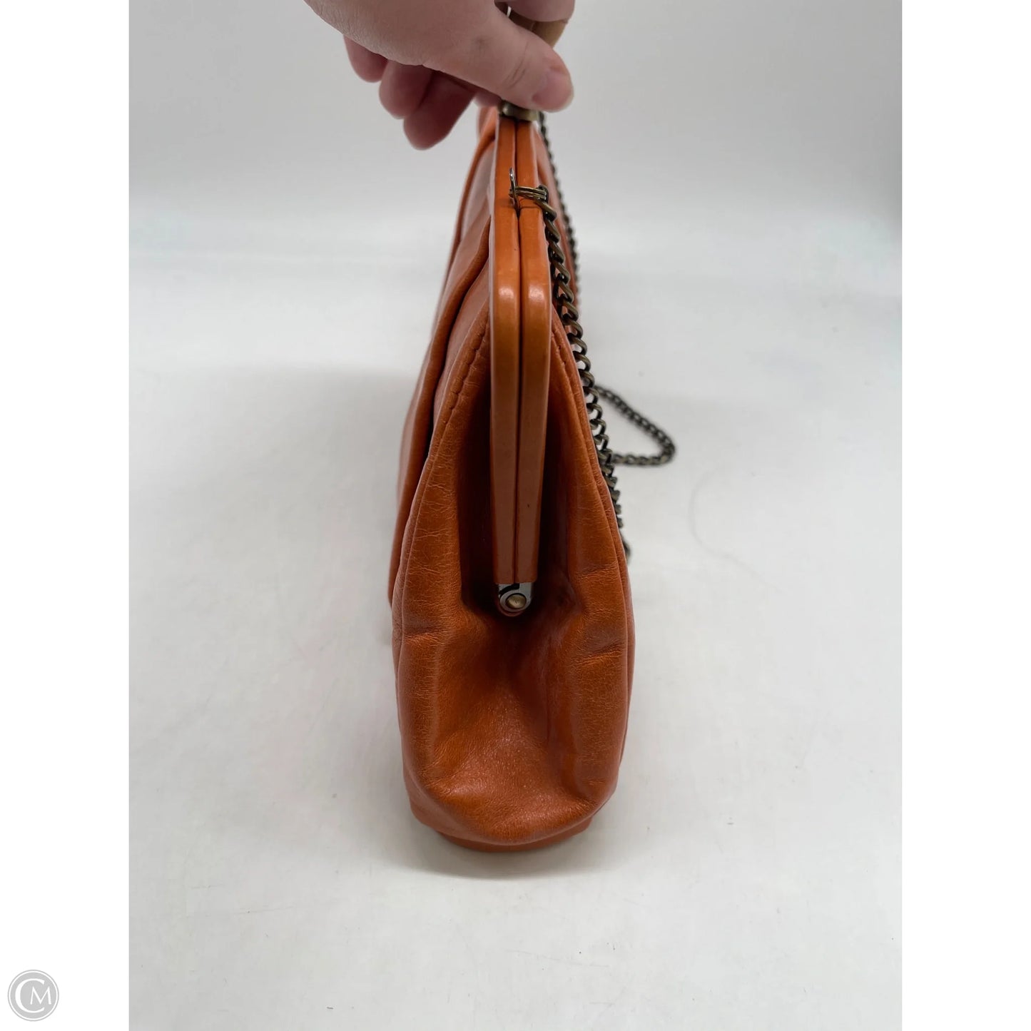 Handbag Leather By Hobo Intl, Size: Medium