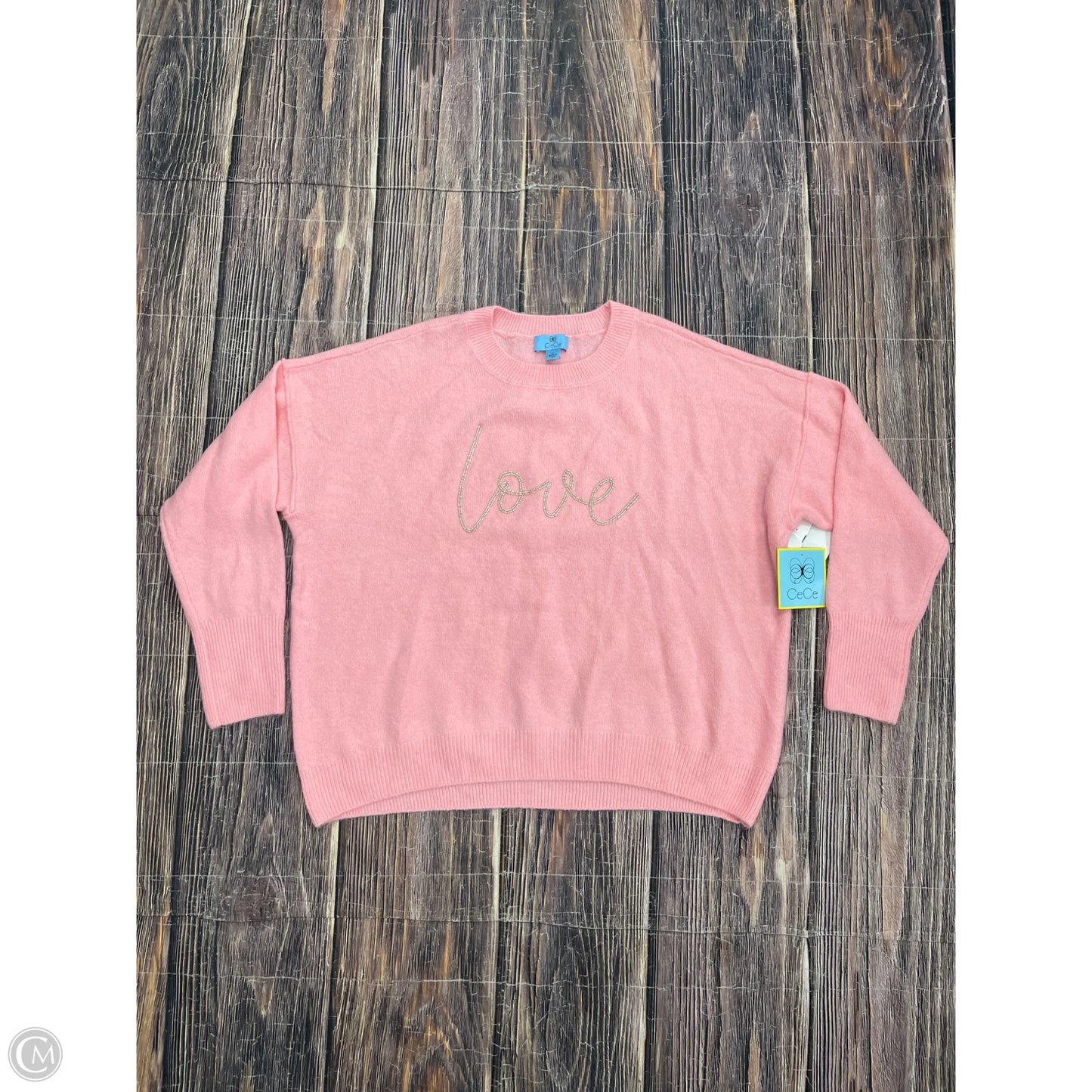 Sweater By Cece In Pink, Size: L