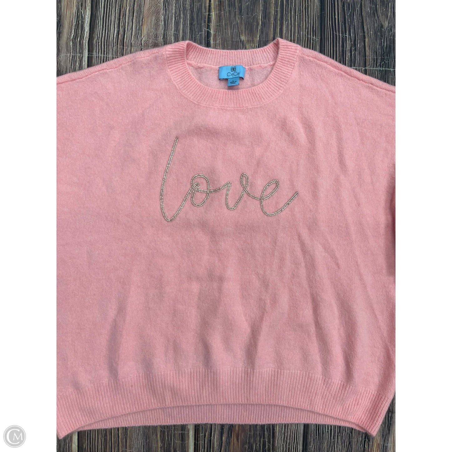 Sweater By Cece In Pink, Size: L