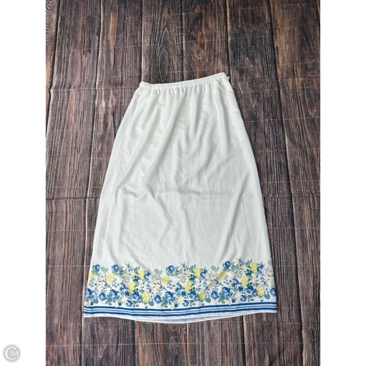 Skirt Maxi By Abercrombie And Fitch In White, Size: L