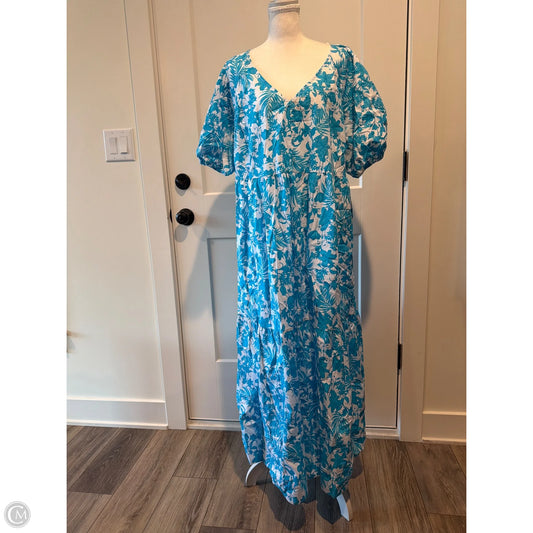 Dress Casual Maxi By Clothes Mentor In Blue, Size: 1x