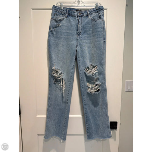 Jeans Straight By Judy Blue In Blue Denim, Size: 12