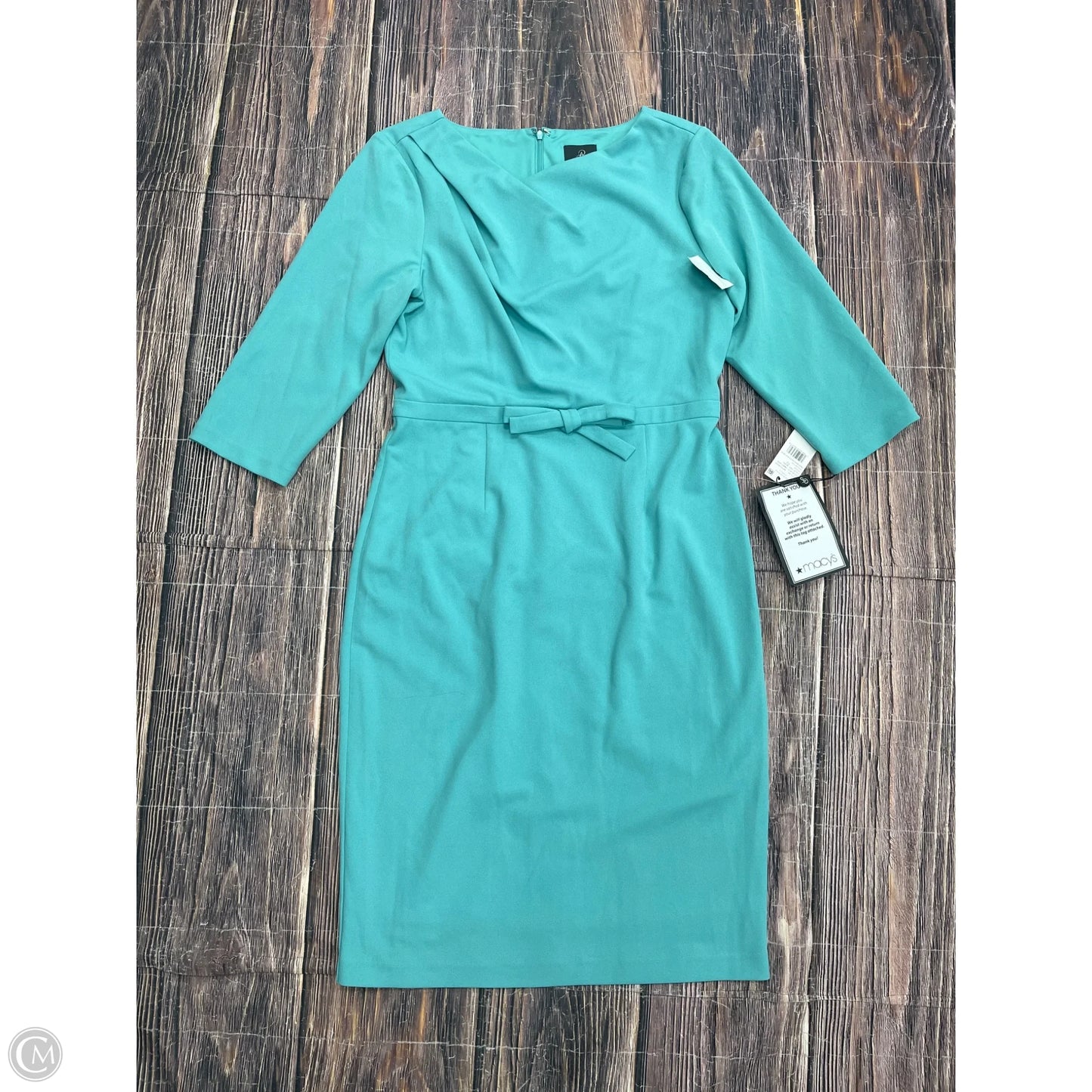 Dress Work By Adrianna Papell In Blue, Size: 12