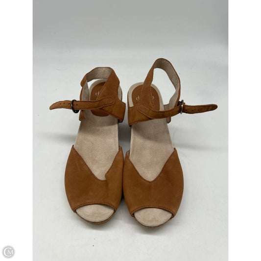 Sandals Heels Wedge By Dansko In Brown, Size: 8