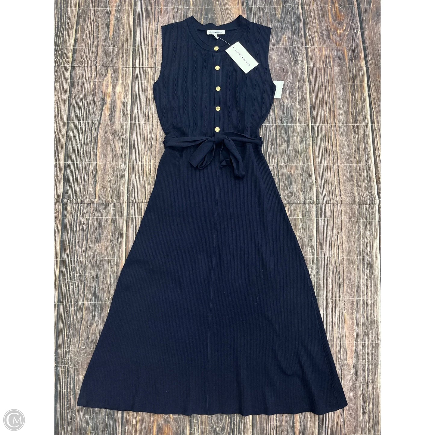 Dress Casual Maxi By Lucky Brand In Blue, Size: M