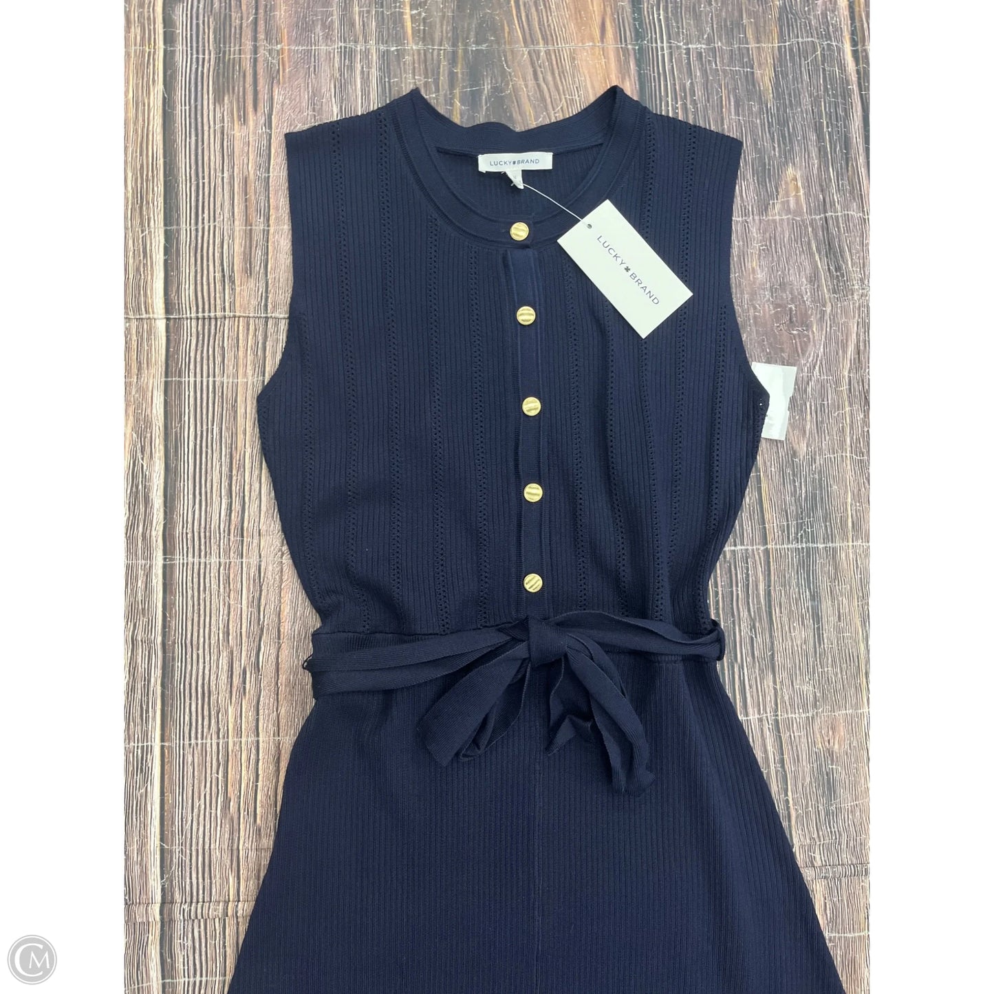 Dress Casual Maxi By Lucky Brand In Blue, Size: M