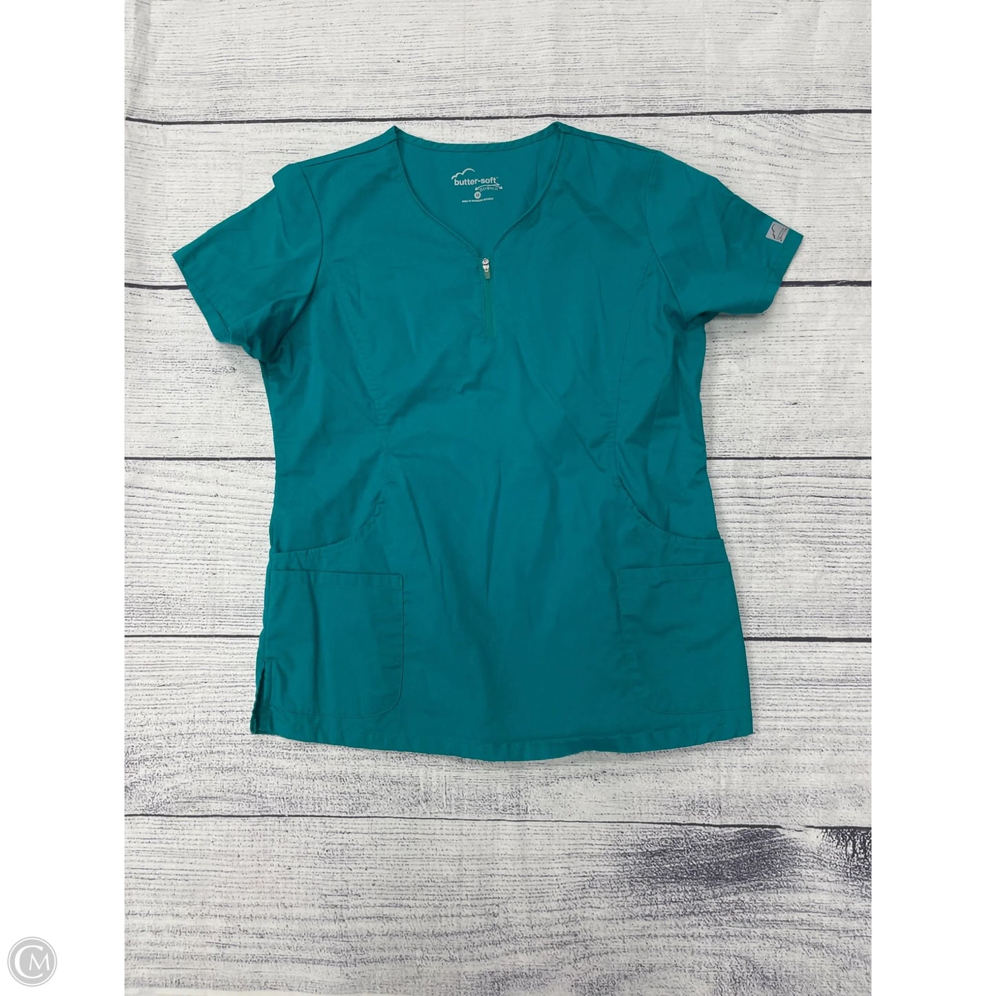 Top Short Sleeve By Clothes Mentor In Green, Size: M